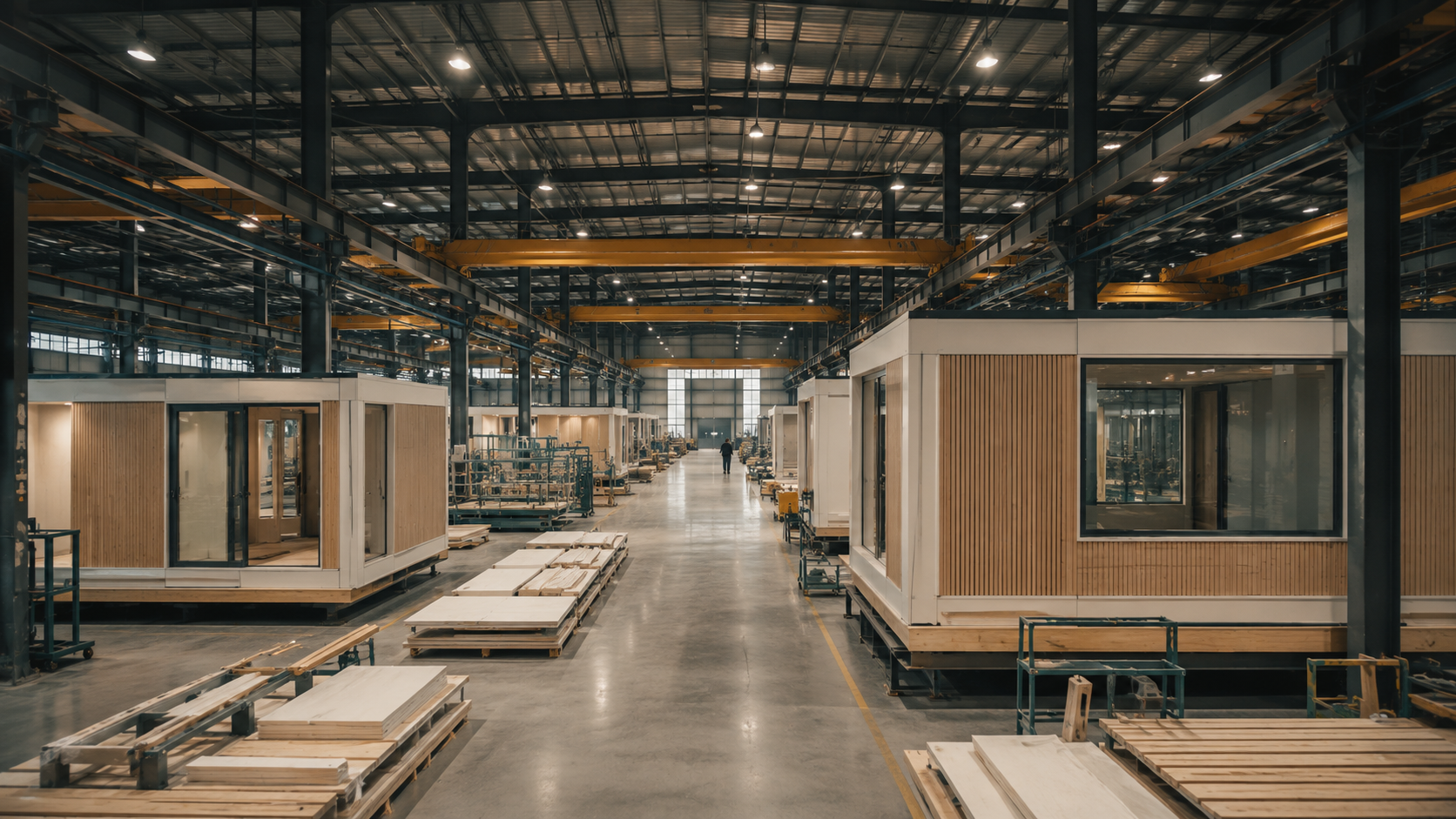 TF Module modular home production at the factory